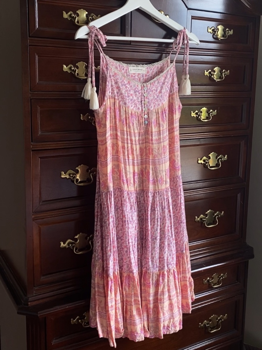 Lucky brand floral dress SZ XS